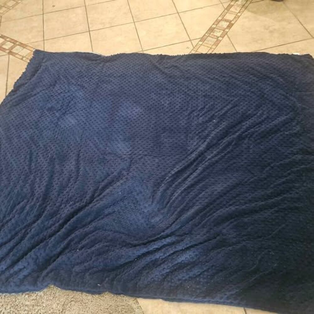 Relax Eden Minky Dot Weighted Blanket Cover 23 lbs Twin Size 57" X 73"